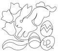 Easter Digital Quilting Pantograph E2E
