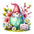 Easter Egg Gnome Fabric Panel 4