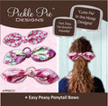 Easy Peasy Ponytail Bows In the Hoop Embroidery Design Collection