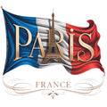 Eiffel Tower French Flag Fabric Panel 1