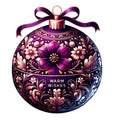Elegant Christmas Ball Ornaments Fabric Panel 2
