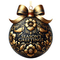 Elegant Christmas Ball Ornaments Fabric Panel 35