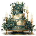 Elegant Christmas Fabric Panel 12