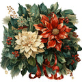 Elegant Christmas Fabric Panel 19