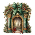 Elegant Christmas Fabric Panel 3