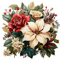 Elegant Christmas Fabric Panel 33