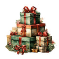 Elegant Christmas Fabric Panel 37