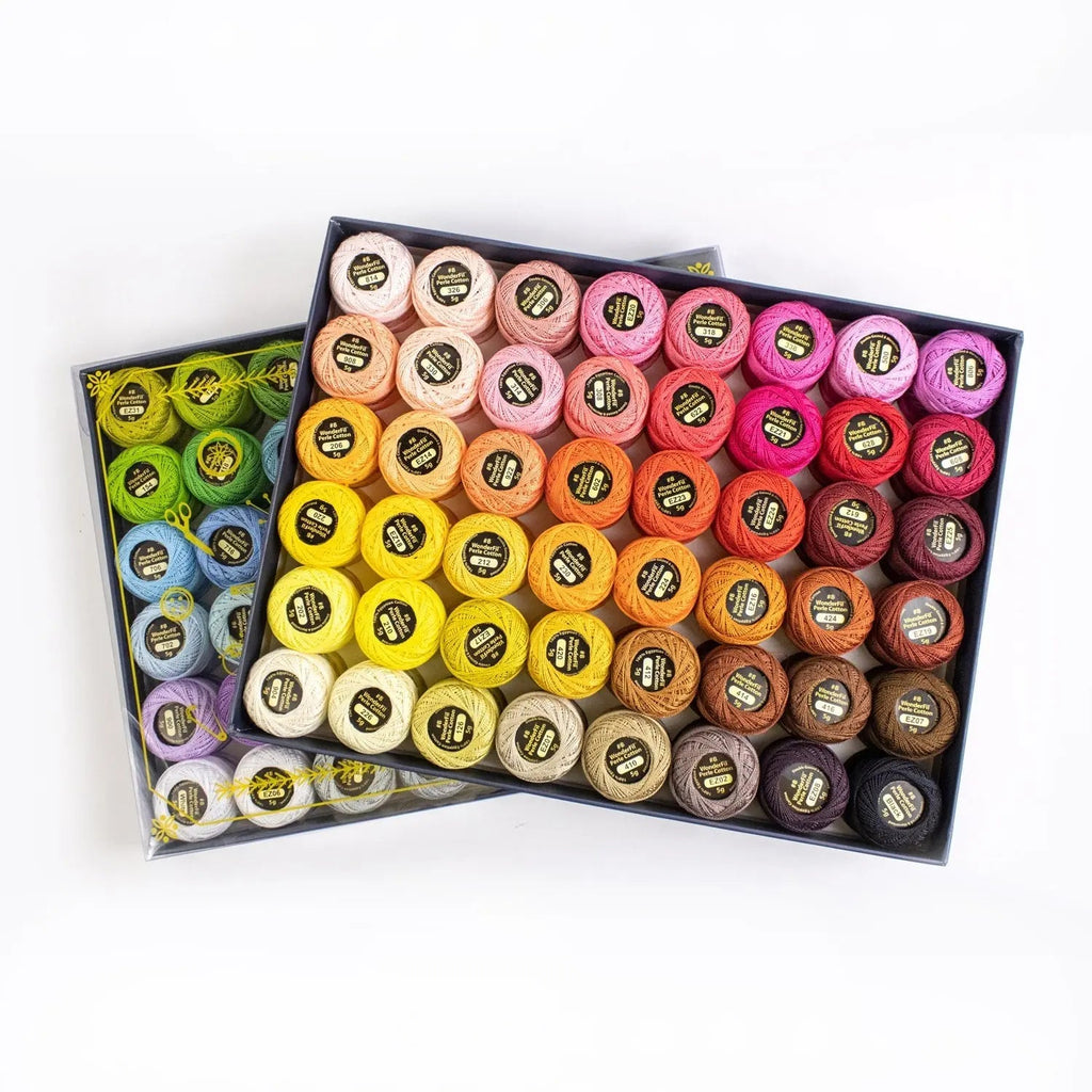 Eleganza™ 8wt Egyptian Cotton Thread: Collector Set (Solid Colours)