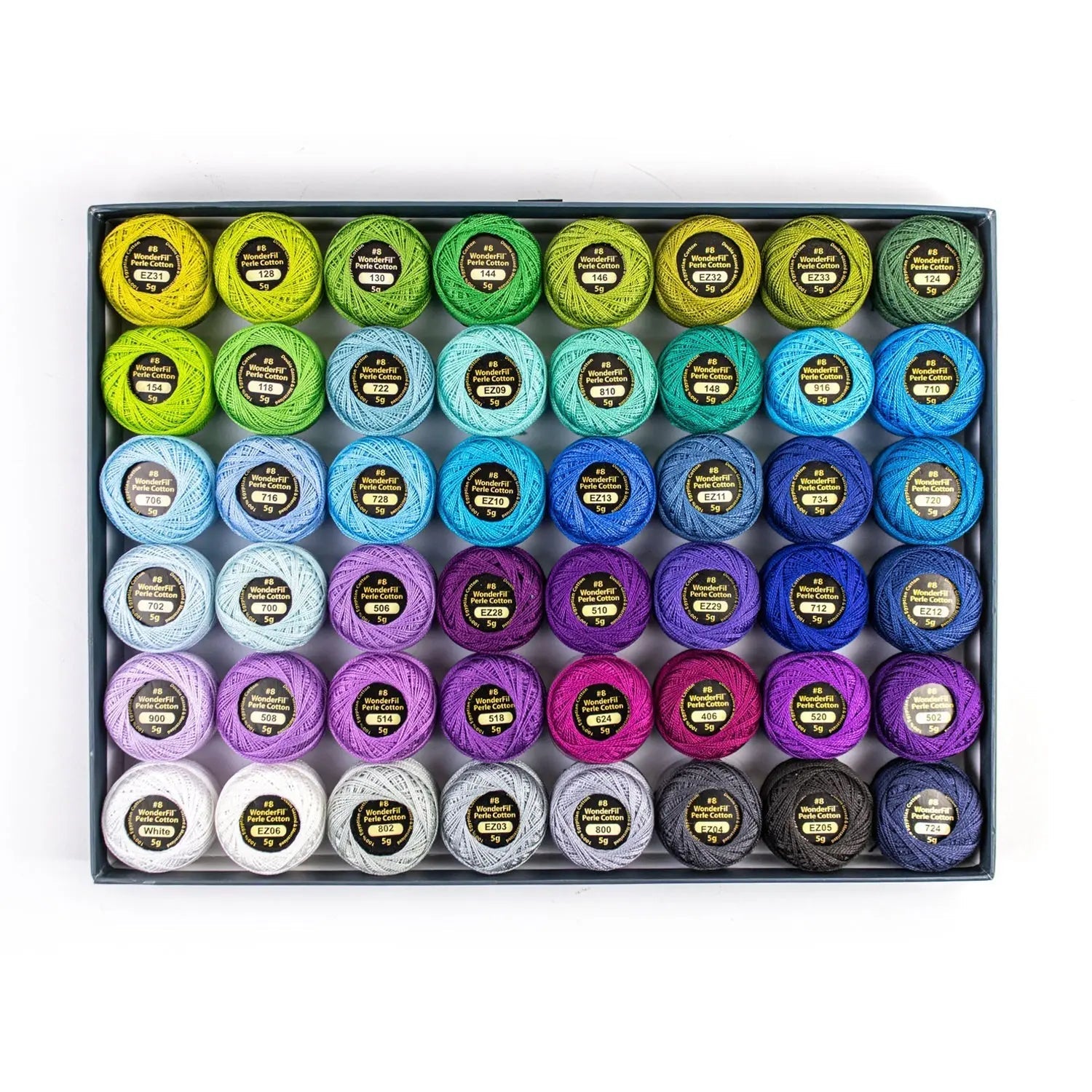 Eleganza™ 8wt Egyptian Cotton Thread: Collector Set (Solid Colours)