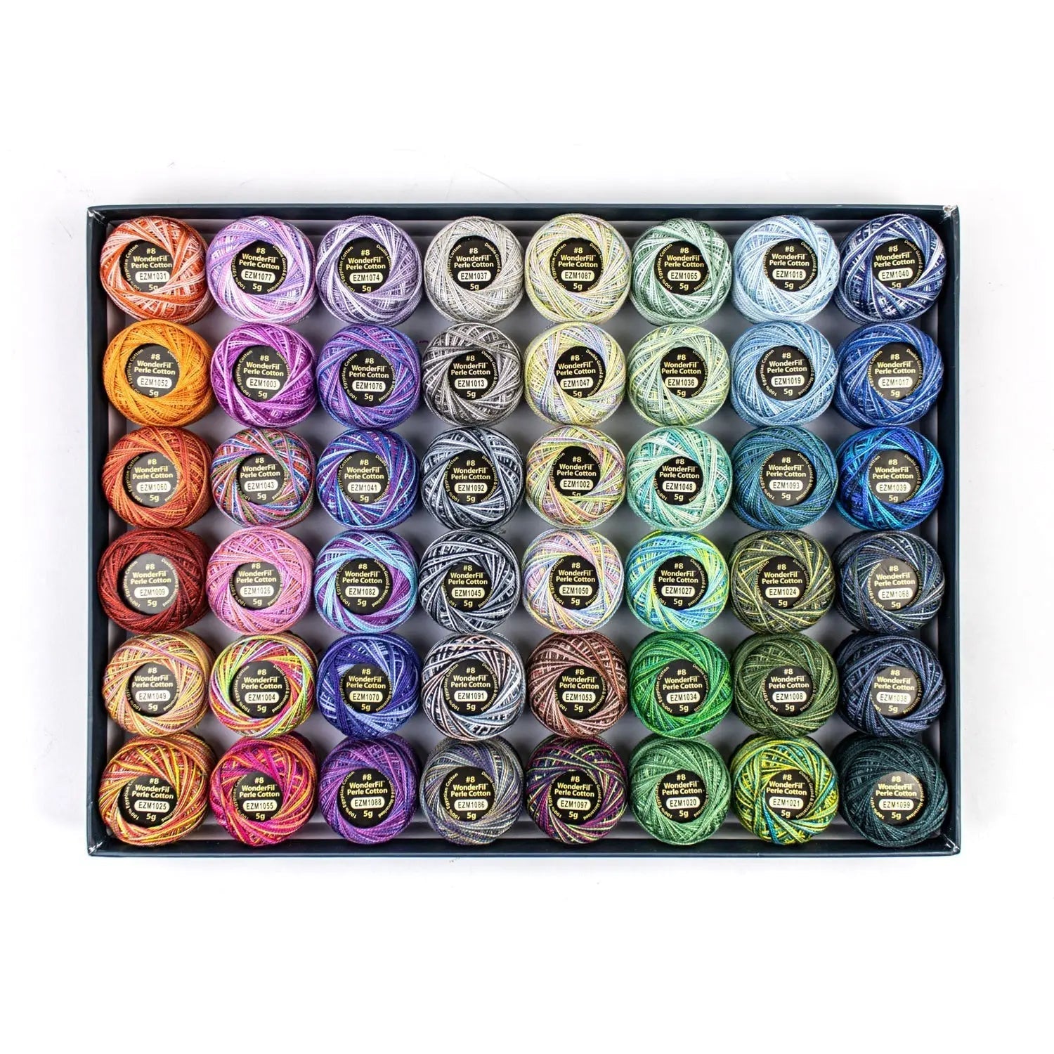 Eleganza™ 8wt Egyptian Cotton Thread: Collector Set (Variegated Colours)
