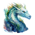 Elemental Dragons Fabric Panel 33