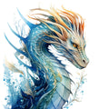 Elemental Dragons Fabric Panel 34