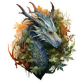 Elemental Dragons Fabric Panel 6