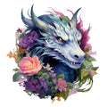 Elemental Dragons Fabric Panel 8