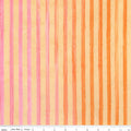 Elementals Batiks - Get in Line - Coral Fiesta 44"/45" Fabric Per Yard