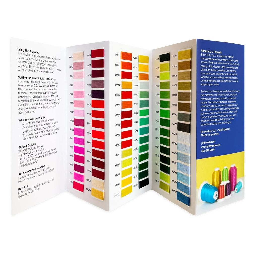 Elite Thread Color Booklet