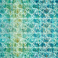 Grunge Floral Teal Evanescence Cotton 43/44 Fabric Per Yard