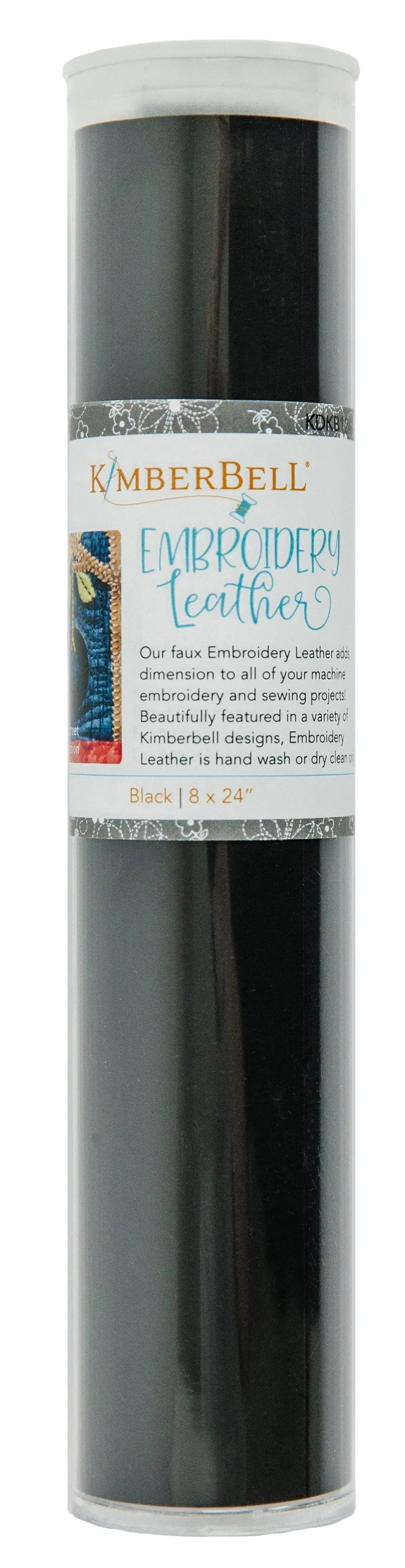 Embroidery Leather Black