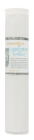Embroidery Leather White
