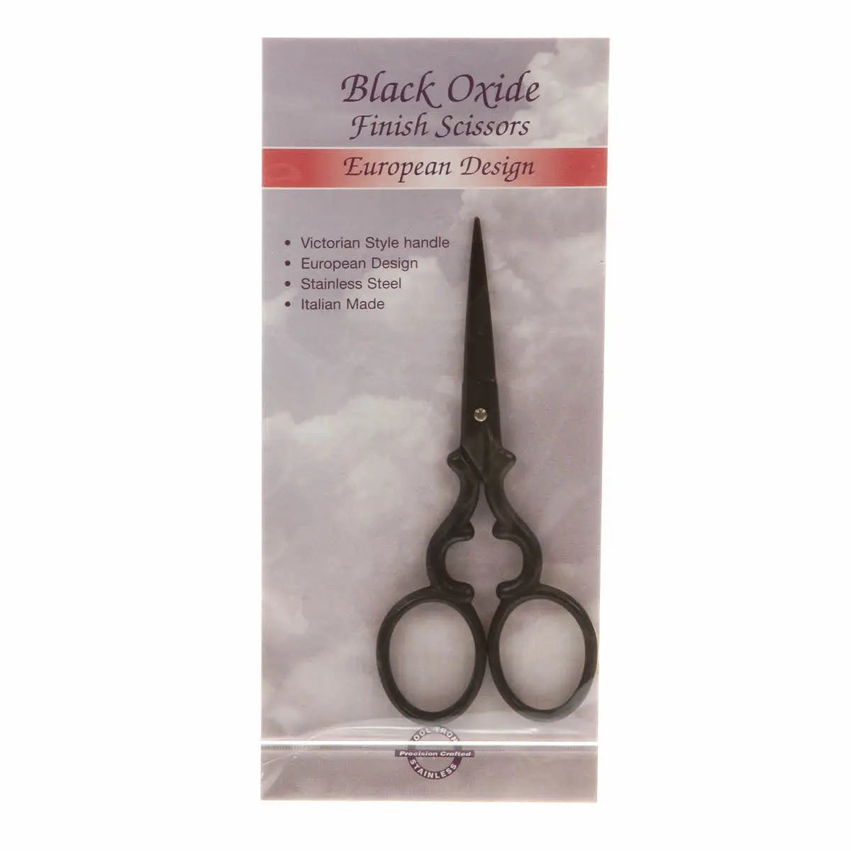 Embroidery Scissor 3 3/4in Victorian Style Black Oxide