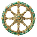 Emerald Victorian Lady Fabric Panel 2