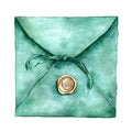 Emerald Victorian Lady Fabric Panel 42