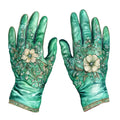 Emerald Victorian Lady Fabric Panel 45