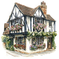 English Countryside Fabric Panel 2