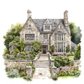 English Countryside Fabric Panel 21