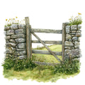 English Countryside Fabric Panel 23