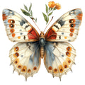 Ephemera Butterflies Fabric Panel 40