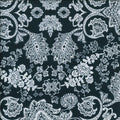 Every Day Prints - Floral - Navy 44" / 45" Fabric Per Yard