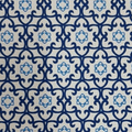 Every Day Prints - Medallion - White/Blue 44" / 45" Fabric Per Yard