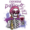 Expensive Difficult Talks Back Fabric Panel