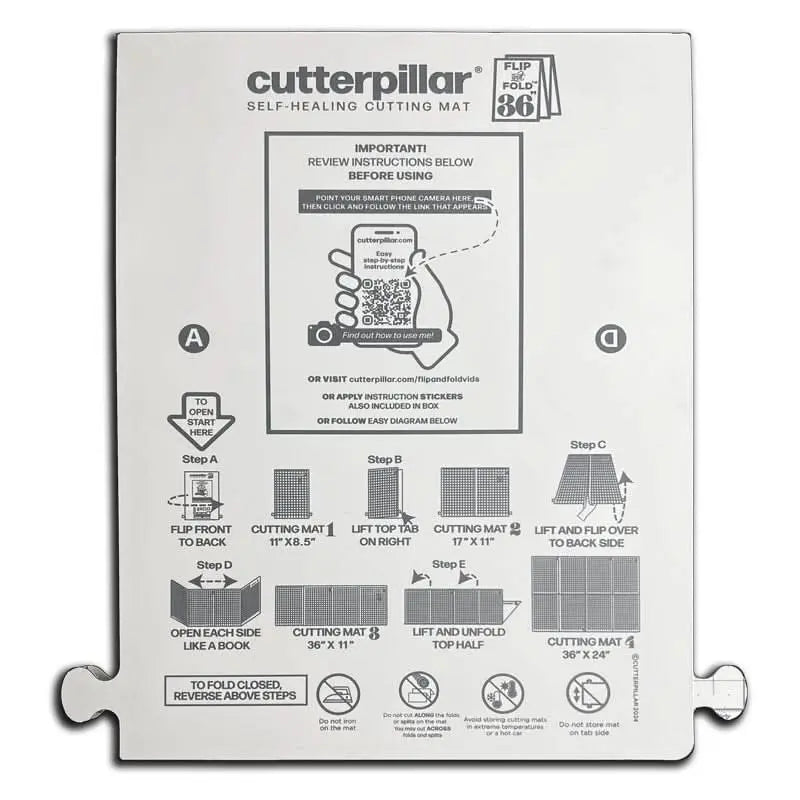 FLIP & FOLD 36 SELF-HEALING CUTTING MAT