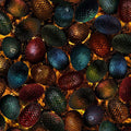 Multi Dragon's Eggs Cotton 44"/45" Fabric Per Yard