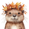Fall Animal Portrait Fabric Panel 22