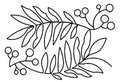 Fancy Fern Digital Quilting Pantograph E2E