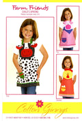 Farm Friends Childs Apron Cow, Pig & Chicken