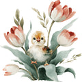 Farmhouse Chicken Decor Fabric Panel 10