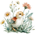 Farmhouse Chicken Decor Fabric Panel 13