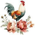 Farmhouse Chicken Decor Fabric Panel 29