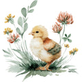 Farmhouse Chicken Decor Fabric Panel 40