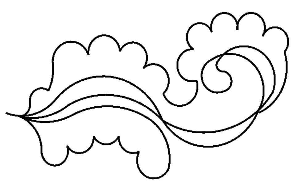 Faster Feather Digital QuiltingPantograph E2E