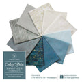 Fat Quarter Blue Color Me, 10pcs/bundle