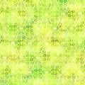 Felicity Flower Diamond Green 44"/45" Fabric per Yard