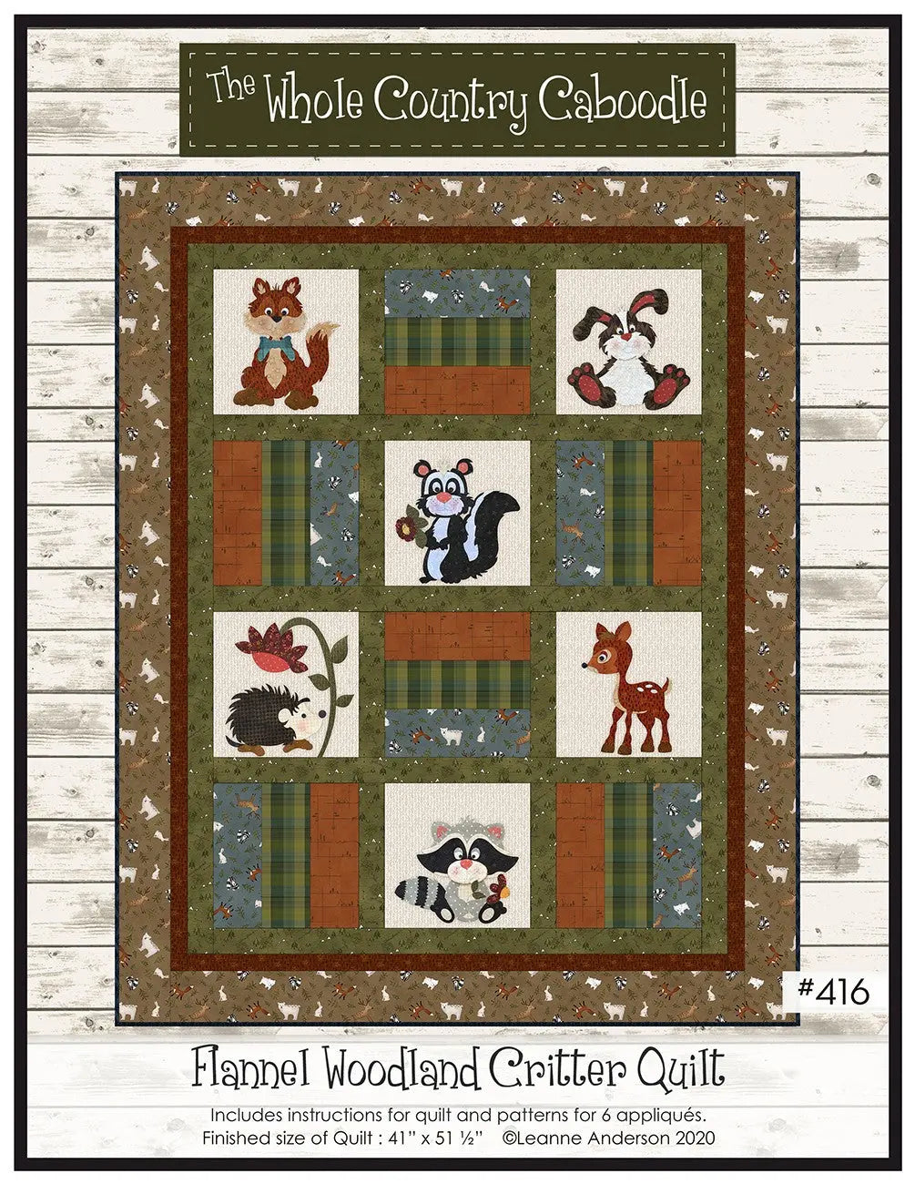 Flannel Woodland Critter Quilt