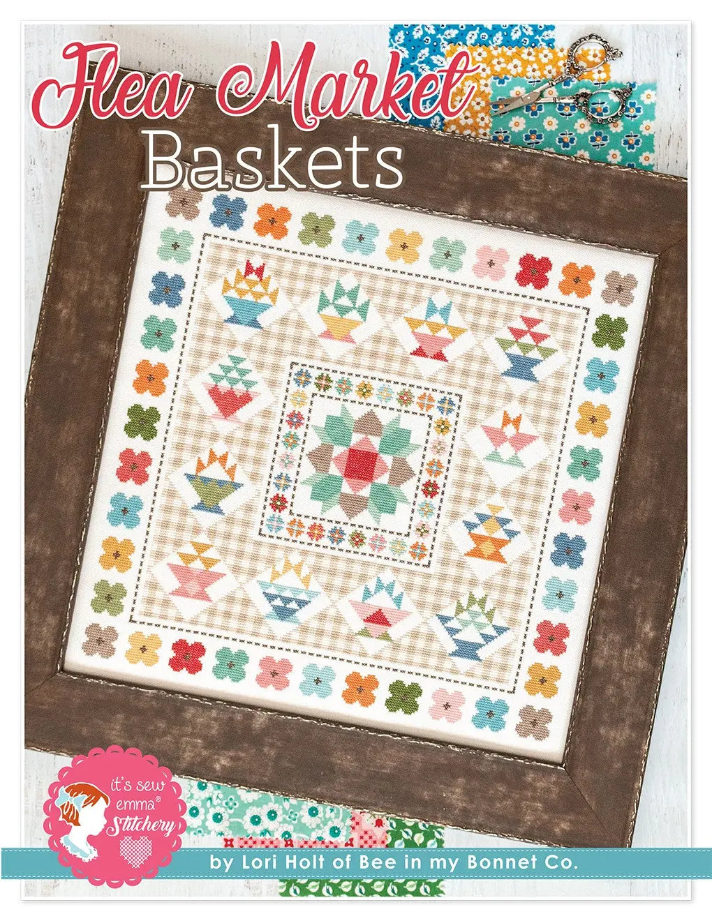 Flea Market Baskets Cross Stitch Pattern