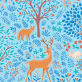 Flora & Fauna: Midnight - Feature - Starflower 44" / 45" Fabric Per Yard
