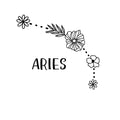 Floral Astrology Signs Fabric Panel 1